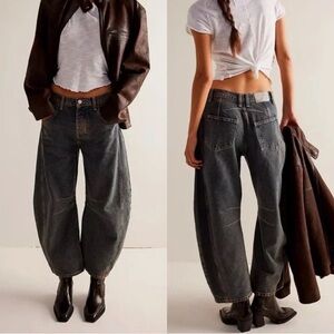 We the Free Lucky you barrel mid rise jeans size 30